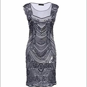 Flapper style sequined dress